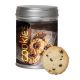 50 g Bio Cookie Schoko-Orange in Keksdose mit Werbe-Etikett