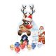 Lindt Santa & Lindt Minis in Präsentverpackung mit Rentierstanzung und Werbedruck