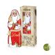70 g Lindt Schoko Weihnachtsmann mit Glöckchen in Sichtfensterkartonage (Graspapier) und Werbedruck