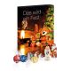 285 g Adventskalender mit Lindt Schokoladenmischung mit Papierfaser-Inlay und rundum Werbedruck