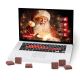 75 g Laptop-Adventskalender Classic Exklusiv mit rundum Werbedruck