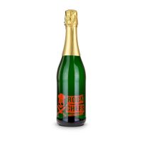 0,75 l Sekt Cuvée grüne Flasche mit Werbedruck Bild 2
