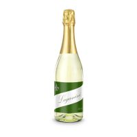 0,75 l Sekt Cuvée klare Flasche mit Werbedruck Bild 2