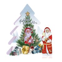 10 g Lindt Nikolaus im Weihnachtsbaum mit Werbedruck Bild 1