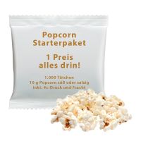 10 g Popcorn süß oder salzig 4c Starterpaket Bild 1