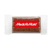 10 g Schokoladentäfelchen im Flowpack mit Werbedruck Bild 1