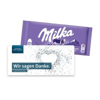 100 g Milka Schokoladentafel in einer Werbekartonage mit Logodruck Bild 2
