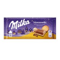 100 g Milka Weihnachtsschokolade Schneewunder mit Werbedruck Bild 2