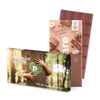 100 g Tafel share Praliné Milchschokolade in Versandkartonage mit Werbedruck Bild 2
