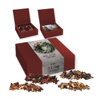 120 g Premium Tee Geschenk-Set mit 2 Dual-Dosen und Werbeanbringung Bild 1