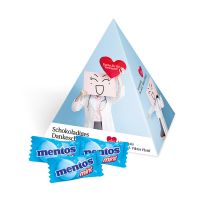 15 g mentos Mint in Werbe-Pyramide mit Logodruck Bild 2