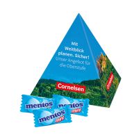15 g mentos Mint in Werbe-Pyramide mit Logodruck Bild 3