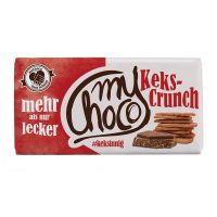 180 g myChoco Schokoladentafel Keks-Crunch mit Werbebanderole Bild 2