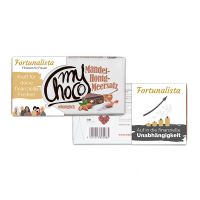 180 g myChoco Schokoladentafel Mandel-Honig-Meersalz mit Werbebanderole Bild 1