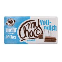 180 g myChoco Schokoladentafel Vollmilch mit Werbebanderole Bild 2