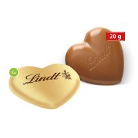 20 g Lindt Schokoladenherz im Werbebriefchen mit Werbedruck Bild 3