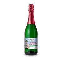 0,75 l Sekt Cuvée grüne Flasche mit Werbedruck Bild 4