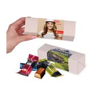 Lindt HELLO Mini Stick Mix in individueller Geschenkverpackung (Graspapier) mit Werbebanderole Bild 2