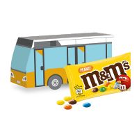 3D Oster Bus M&M´s mit Werbebedruckung Bild 1