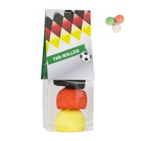 Fanbeutel Marshmallow in Länderfarben mit Werbereiter Bild 1
