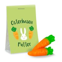 Naschtasche Karotten mit Werbereiter Bild 1