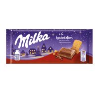 100 g Milka Weihnachtsschokolade Spekulatius mit Werbedruck Bild 2