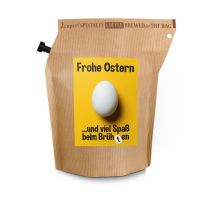 Oster-Kaffee im wiederverwendbaren Brühbeutel mit Oster-Etikett Bild 3