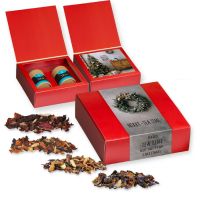 Premium Weihnachts-Tee Geschenk-Set mit 2 kompostierbaren Pappdosen Bild 1