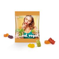 12 g vegane Bärchen Minitüte mit Logodruck Bild 1
