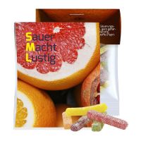 15 g Express Saure Fruchtgummi-Stäbchen im Flowpack mit Werbereiter Bild 1