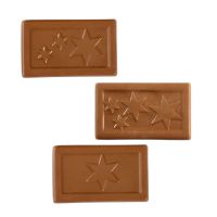 XMAS Midi Schokoladen-Täfelchen im Papier-Flowpack mit Werbedruck Bild 2