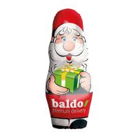 28 g Stanniol-Schoko-Weihnachtsmann mit Werbedruck Bild 1