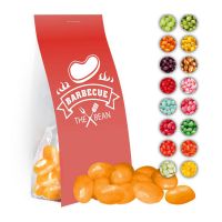 40 g Express Jelly Beans sortenrein im Standbeutel mit Werbereiter Bild 1