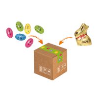 Mini-Cargo Lindt Ostern mit Werbeanbringung Bild 1