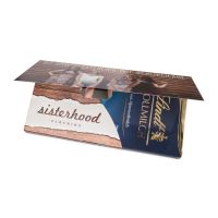 Lindt Schokoladentafel in Mailingmappe mit Werbedruck Bild 1