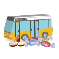 Oster Bus Lindt Joghurt-Eier mit Werbedruck Bild 1