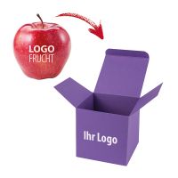 PR LogoApfel rot in Color-Box mit Logodruck Bild 1