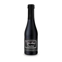 0,2 l Piccolo Sekt Cuvée schwarz matte Flasche mit Werbedruck Bild 2
