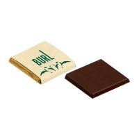 4,5 g Schokoladen Täfelchen gold mit Werbe-Banderole Bild 2