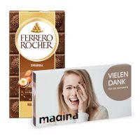 90 g Ferrero Rocher Schokoladentafel im Werbeschuber mit Werbedruck Bild 3