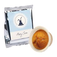 60 g Orangen-Muffin in Silberfolie mit Etikett und Logodruck Bild 2