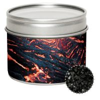 110 g Black Lava Salz in Sichtfensterdose mit Werbeetikett Bild 1