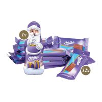 Weihnachtsschlitten Milka Schokoladenmischung mit Werbedruck Bild 2