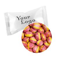 Rhabarber Bonbons im Flowpack mit Werbedruck Bild 1