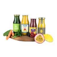 245 ml Bio Smoothie Ananas, Mango, Ingwer & Honig mit Werbeetikett Bild 2