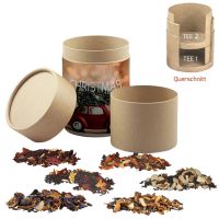 Weihnachts-Tee Geschenk-Set in kompostierbarer Doppelpappdose Bild 1