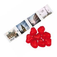 4er HARIBO rote Mini-Herzen Fruchtgummi Kettenbeutel mit Werbebedruckung Bild 1