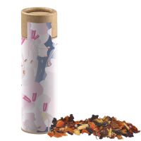 9 g Kaminfeuer Tee in kompostierbarer Papprolle mit Werbebanderole Bild 1
