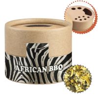 40 g African-BBQ Gewürzmischung im biologisch abbaubaren Pappstreuer mit Werbeetikett Bild 1