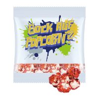 25 g Popcorn Himbeere im Werbetütchen mit Logodruck Bild 1